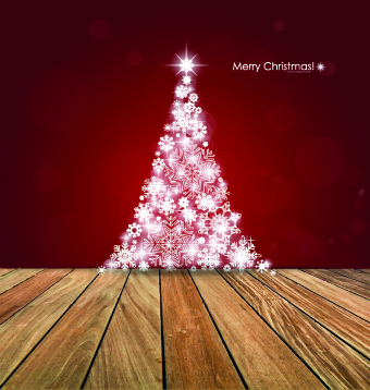 Floor and christmas background vector set 01