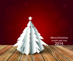 Floor and christmas background vector set 02