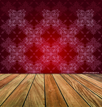 Floor and christmas background vector set 03