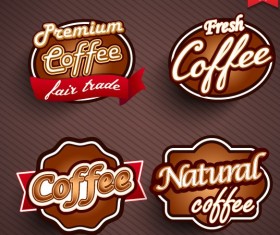 Natural Food label design vector 03