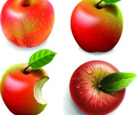 Fresh Apples creative illustration vector 03
