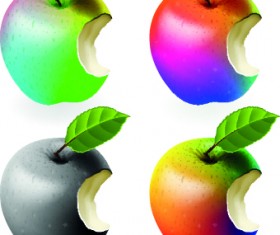 Fresh Apples creative illustration vector 04