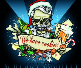 Funny holiday design vector background 01