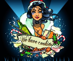 Funny holiday design vector background 02