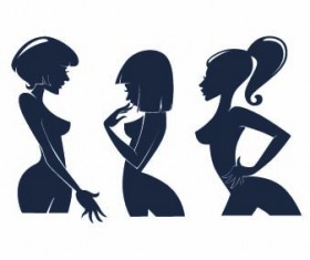 Beautiful girls stylish elements vector 02
