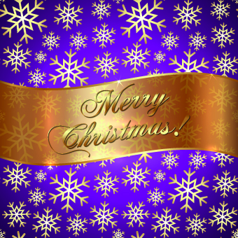 Golden Christmas background and golden snowflake vector 02