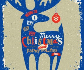 Grunge style 2014 Christmas holiday backgrounds 02