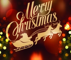 Halation 2014 Merry Christmas backgrounds vector 02