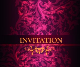 Ornate Invitation creative design background art 03