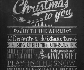 Retro Black Christmas background vector