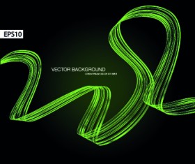 Dynamic ribbon vector background set 05