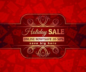 Christmas big sale creative design vector background set 06