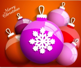 Shiny Christmas ball vector