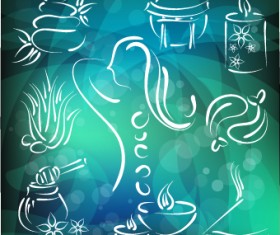 Creative Spa design element vector set 02