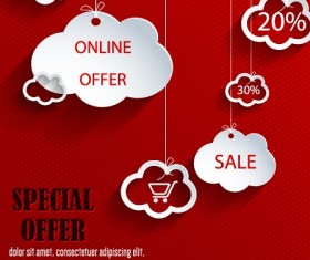 Special offer object design vector