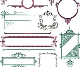 Vector decoration frame and borders illustration 01