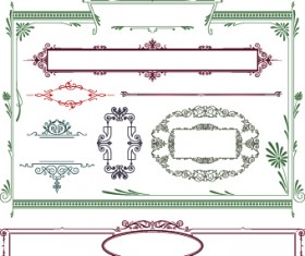 Vector decoration frame and borders illustration 02