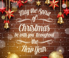 Vector set of Christmas background design 01