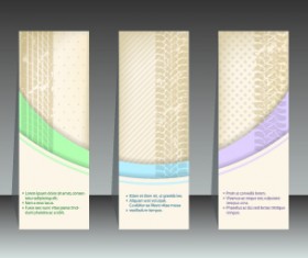 Abstract vertical banners design vector 04