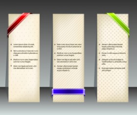Abstract vertical banners design vector 05