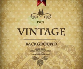 Vintage and retro backgrounds design vector 01