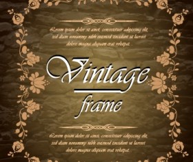 Vintage frame design vectors set 01