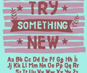 Vintage grunge alphabet font vector