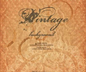 Vintage style grunge vector background set 03