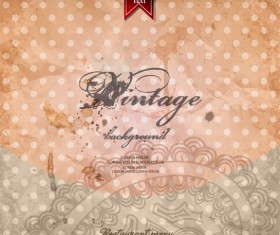 Vintage style grunge vector background set 04