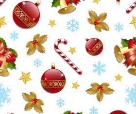 Cute Christmas seamless pattern vector 01