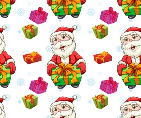 Cute Christmas seamless pattern vector 02