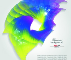 Abstract shapes shiny background vector 01