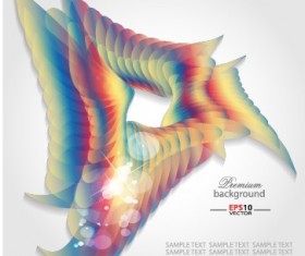 Abstract shapes shiny background vector 02