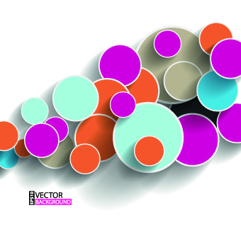 Modern abstract shapes background vector 01