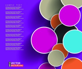 Modern abstract shapes background vector 02