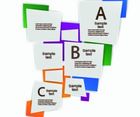 Modern abstract shapes background vector 03