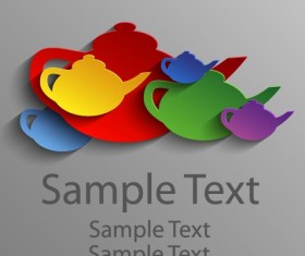 Colored elements creative background vector 03