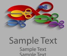 Colored elements creative background vector 05