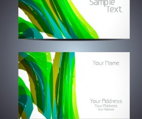 Simple business cards design vector set 01