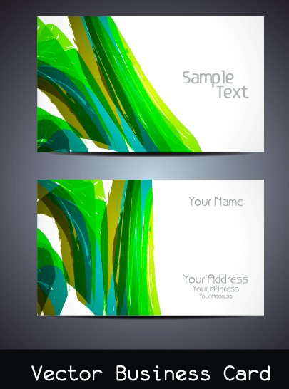Simple business cards design vector set 01