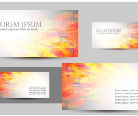 Simple business cards design vector set 04