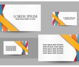 Simple business cards design vector set 05
