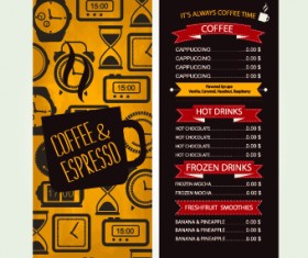 Cafe menu creative design vecor 01