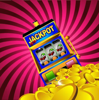 Gambling jackpot design background vector 02