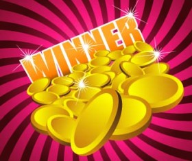 Gambling jackpot design background vector 04