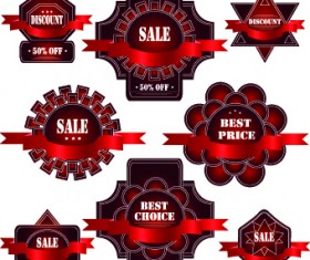 Exquisite labels decorative design vector illustration 05