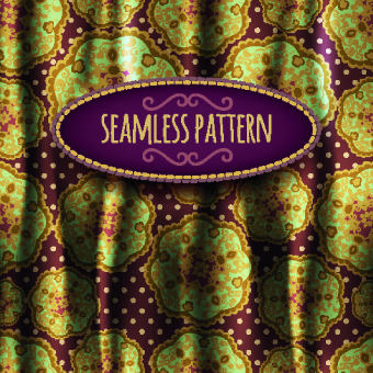 Luxury silks and satins pattern background vector 01