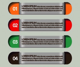 Number banners creative design vector 02