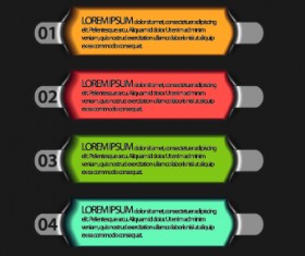 Number banners creative design vector 03