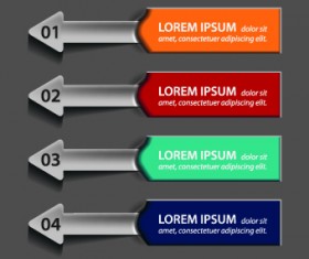 Number banners creative design vector 04